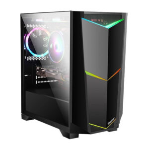 Carcasa Gaming Segotep Ares Black, Panou transparent, USB 3.0