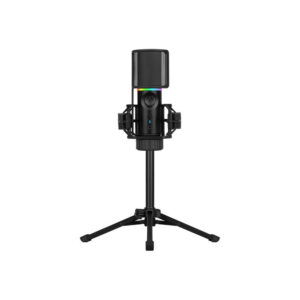 Microfon Streamplifly MIC Streaming RGB cu trepied Black