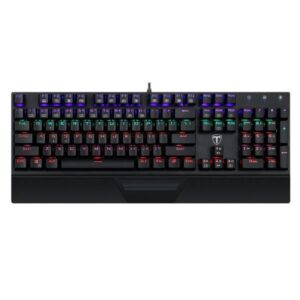 Tastatura Gaming T-DAGGER Destroyer Mecanica, Taste fara conflict, Iluminare LED RGB, Taste durabile (double shot inject)