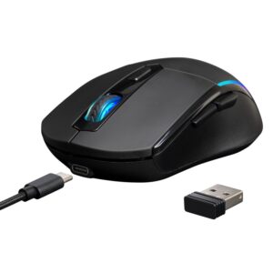 Mouse Gaming Gamdias Hades M2, Wireless, Cu fir, iluminare aRGB
