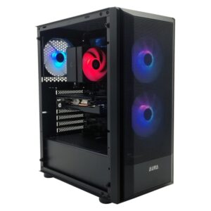 Calculator Gaming Aura V3, AMD Ryzen 5 3600 3.6GHz, B450 Gaming X, 16GB DDR4, SSD 256GB, HDD 1TB, GTX 1660 Ti 6GB GDDR6