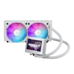 Cooler procesor cu lichid ASUS ROG RYUJIN III 240 iluminare aRGB cu display alb