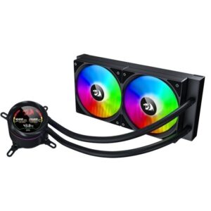 Cooler procesor cu lichid Redragon CCW-1019 negru iluminare aRGB cu display