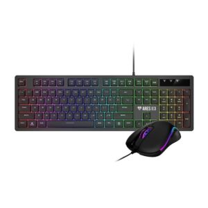 Kit gaming Gamdias Ares E3 Combo negru iluminare RGB