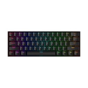 Tastatura Bluetooth si cu fir gaming mecanica Redragon Draconic Pro neagra iluminare RGB