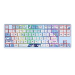 Tastatura gaming mecanica Bluetooth cu si fara fir Redragon Star Blade Pro alba