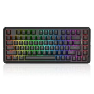 Tastatura gaming mecanica Bluetooth cu si fara fir Redragon Stormrazor Pro neagra iluminare RGB