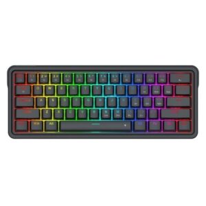 Tastatura gaming mecanica Redragon Ironguard neagra iluminare RGB switch-uri gri
