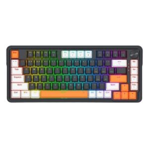 Tastatura gaming mecanica Redragon Landshaker neagra cu alb iluminare RGB
