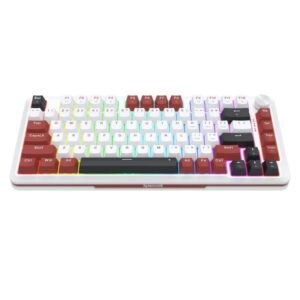 Tastatura Gaming Redragon Stormhunter Alba RGB Switch-uri Magnetice Redragon Roz Mecanica, Open Box
