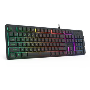Tastatura gaming Redragon Netherbane neagra iluminare fRGB